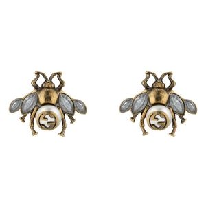 Gucci Bee earrings with Interlocking G